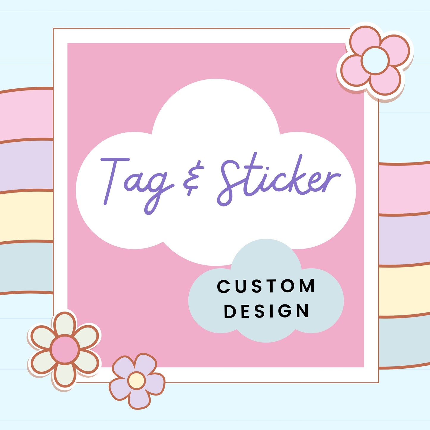 Tags & Label Sticker Sheet (Custom Design)