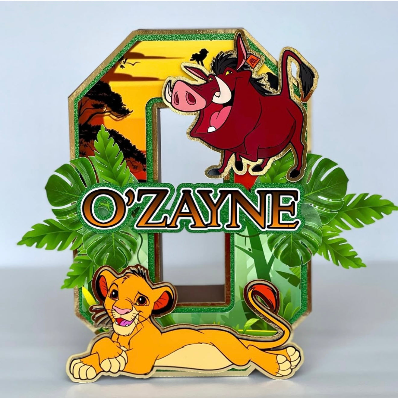 Lion king 3D letter