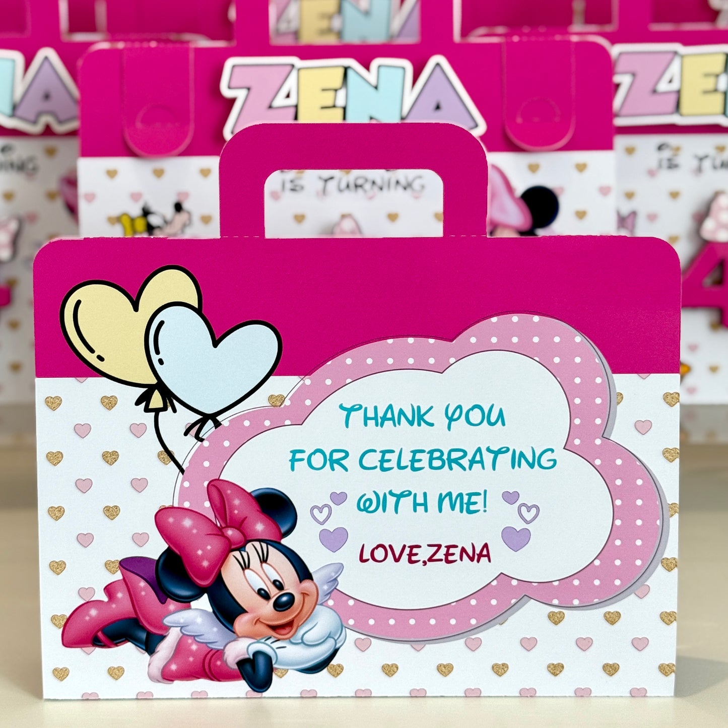 Minnie mouse colouring suitcase