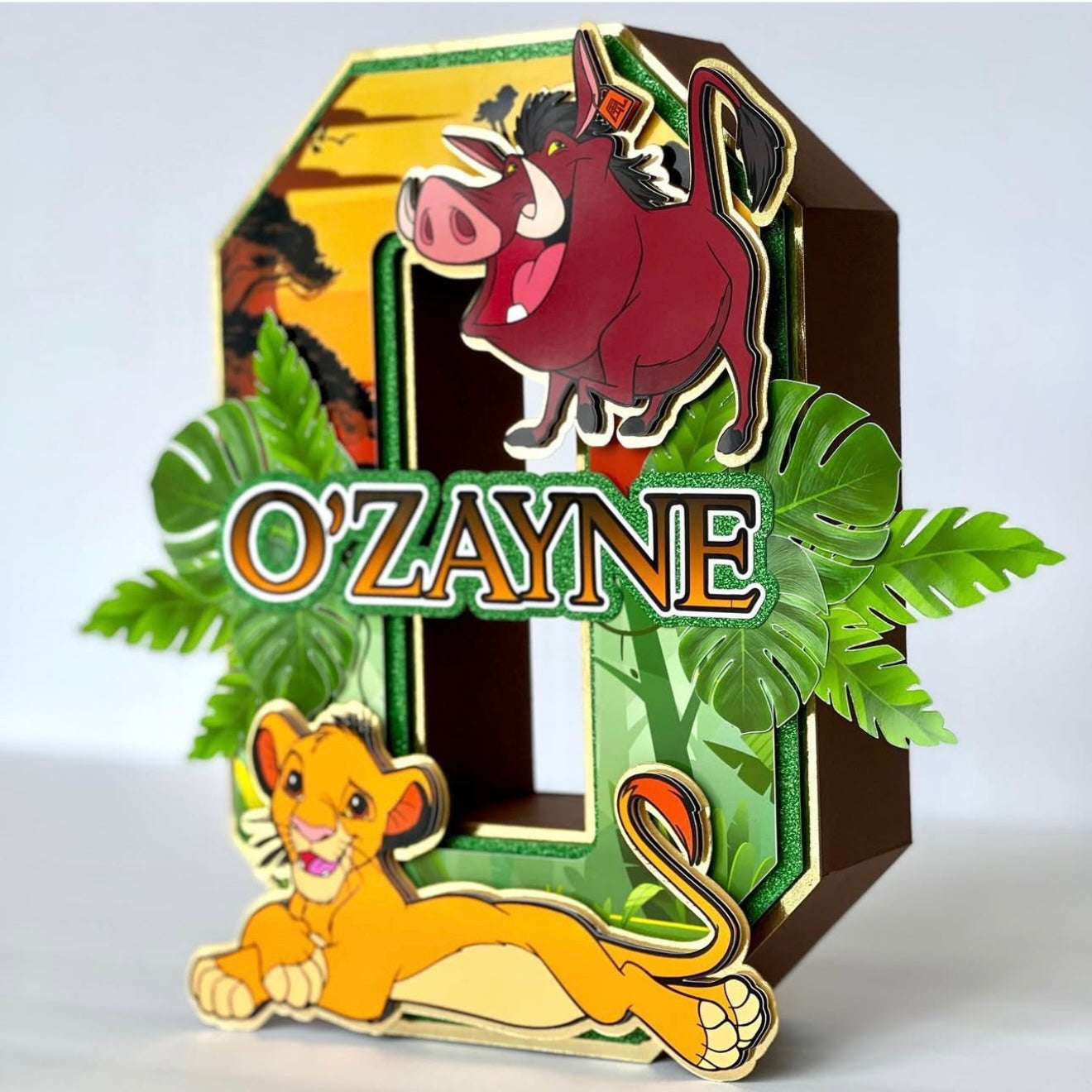 Lion king 3D letter