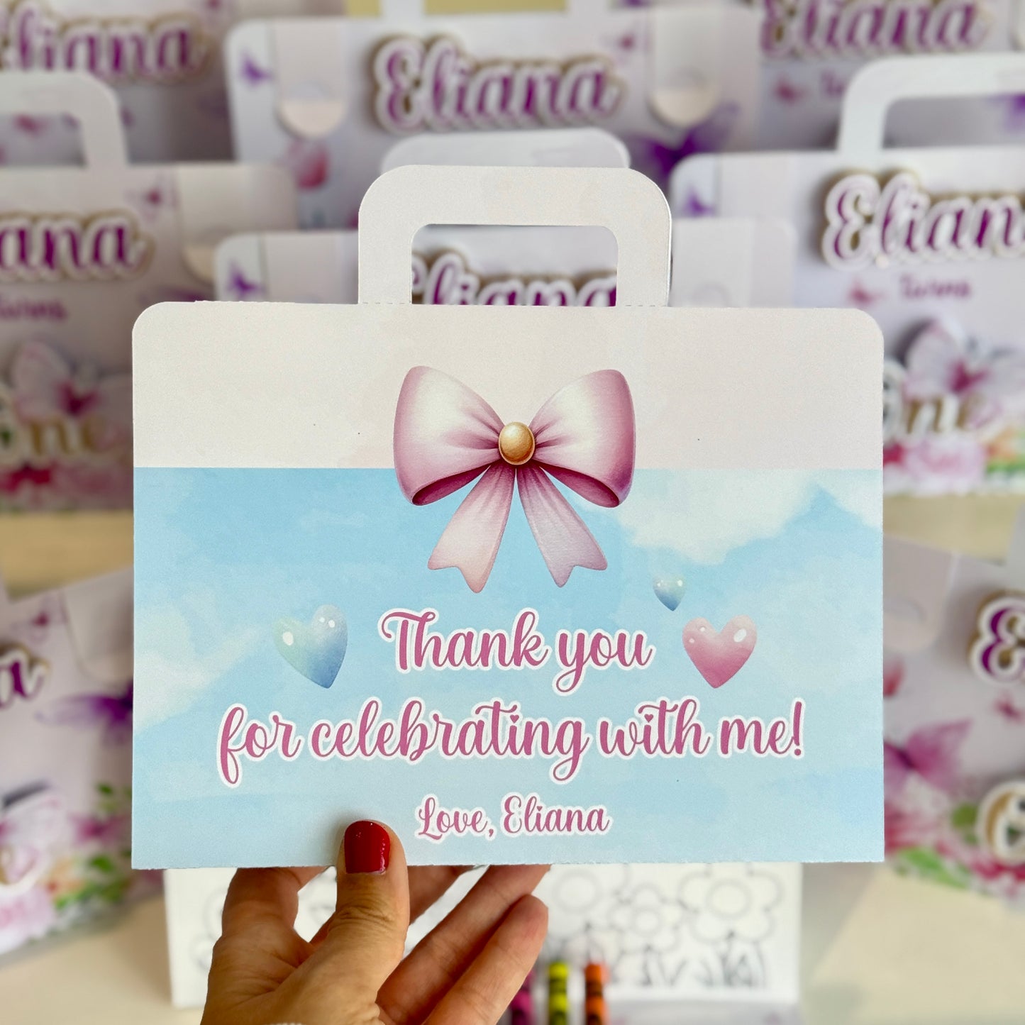 Butterfly and flower colouring suitcase