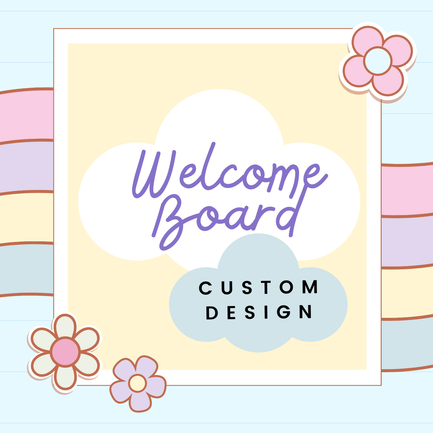 Handmade 3D Welcome board (Custom Design)