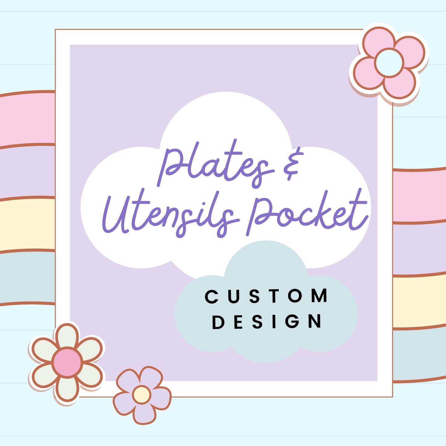 Plate & Utensil Pocket & table setting (Custom Design)