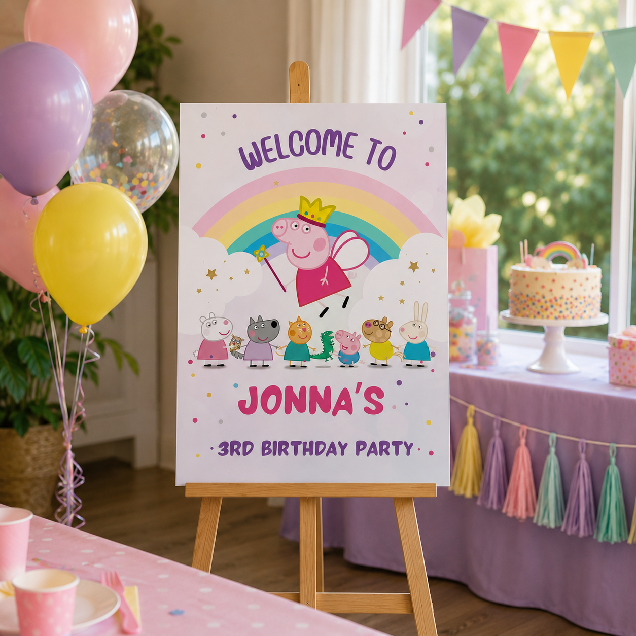 Peppa Pig Welcome board