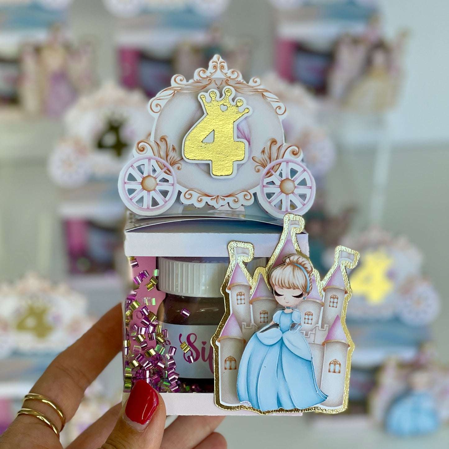 Princess Cindrella Nutella shaker box