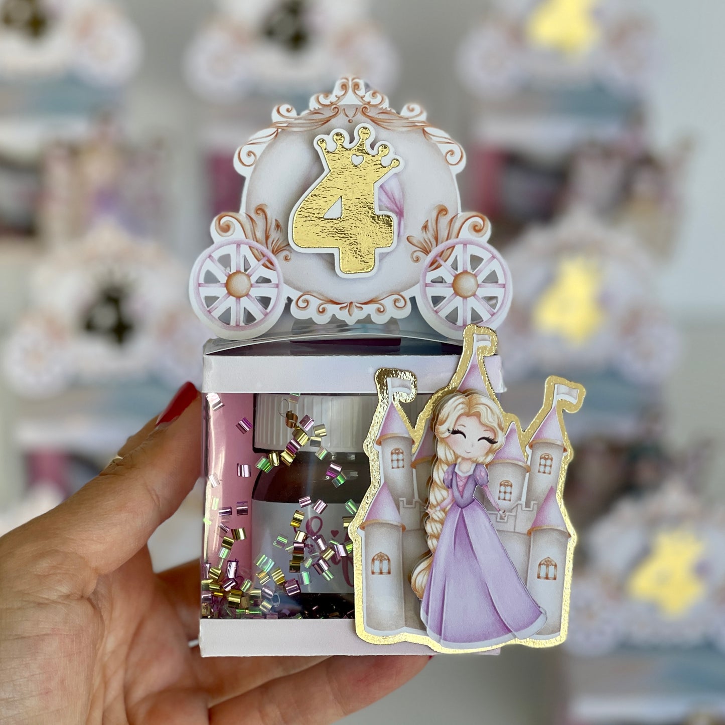 Princess Rapunzel Nutella shaker box