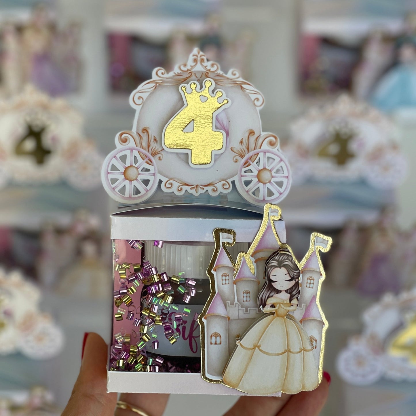 Princess Belle Nutella shaker box