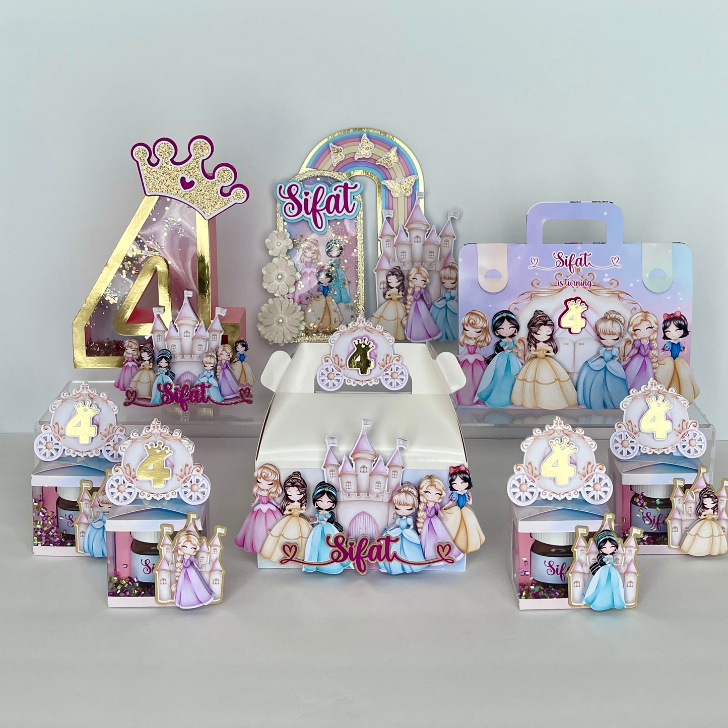 Princess Belle Nutella shaker box