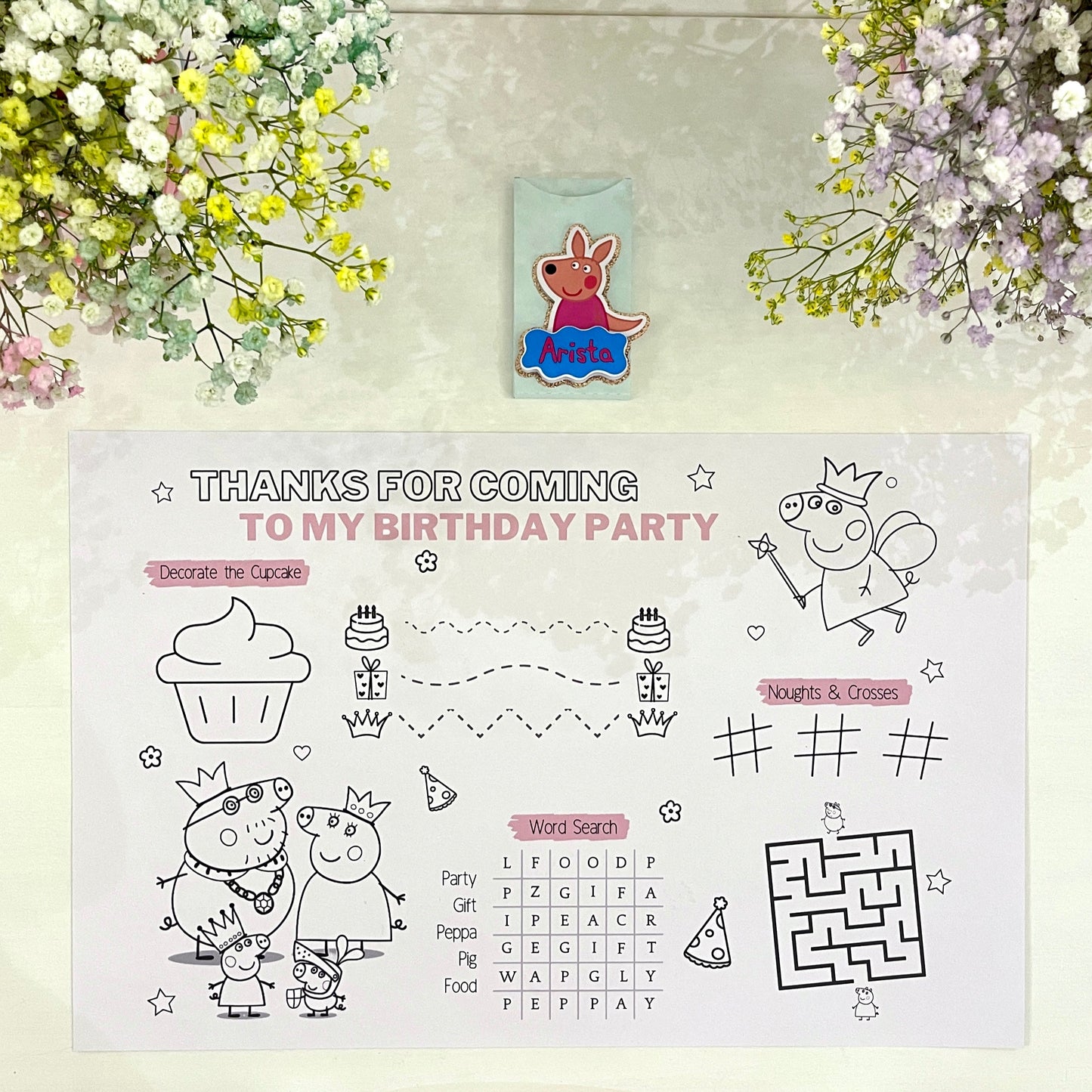 Peppa Pig Activity Placemat