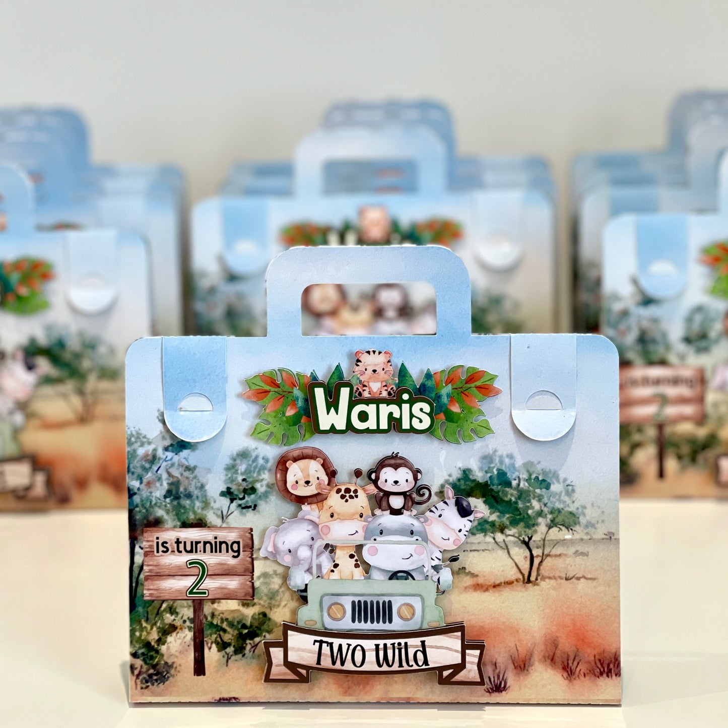 Safari Animals colouring suitcase