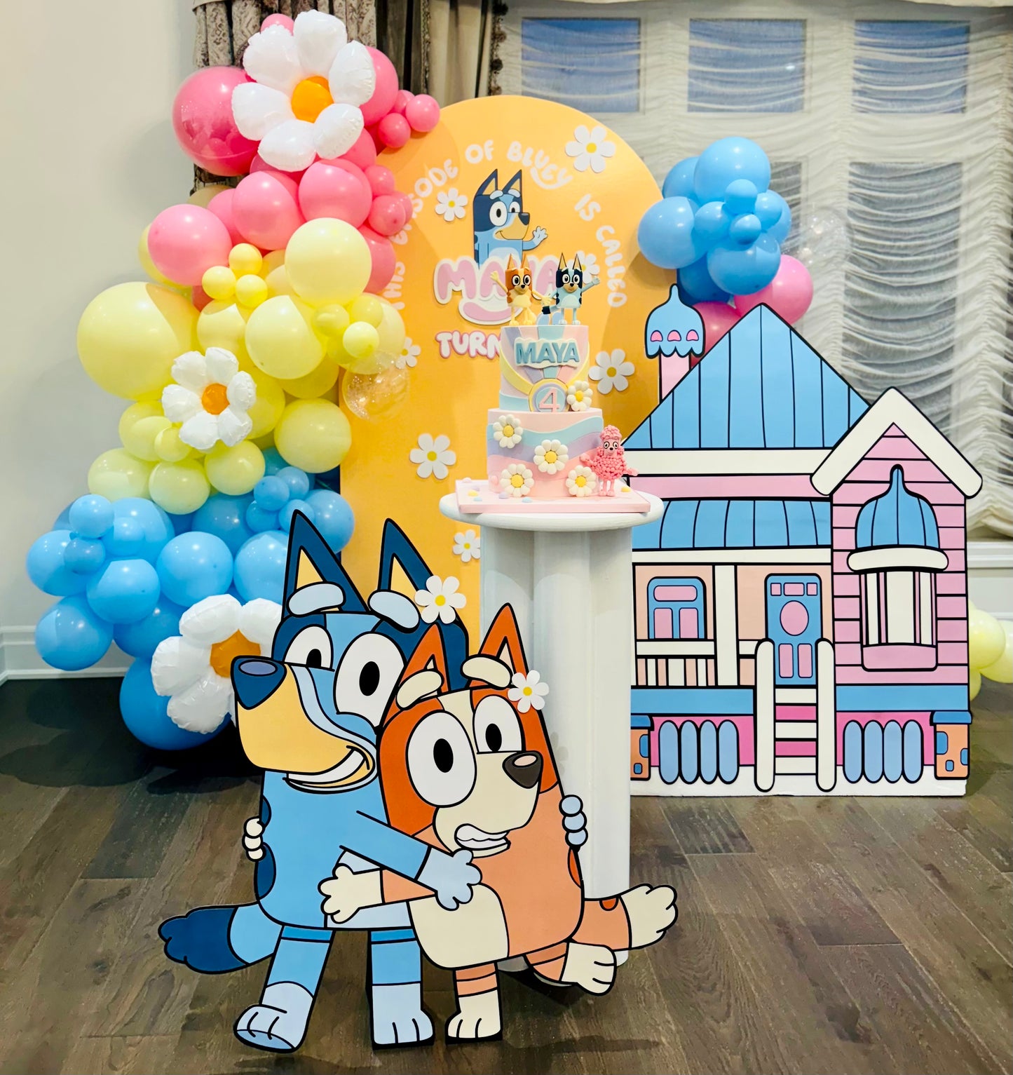 Bluey and Bingo Handmade cutout