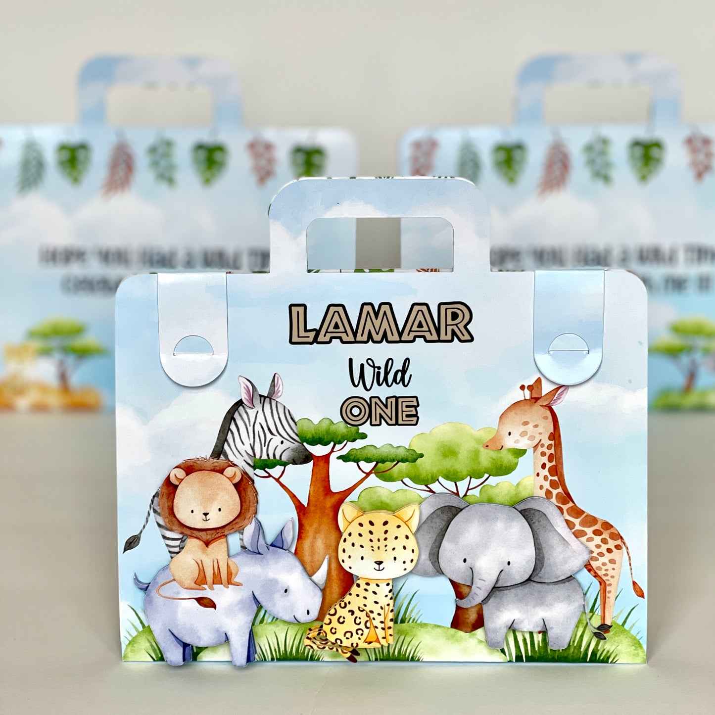 Safari Animals colouring suitcase