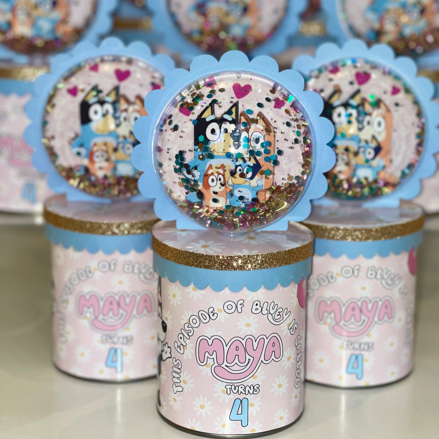 Bluey Standing Dome Pringles Shaker