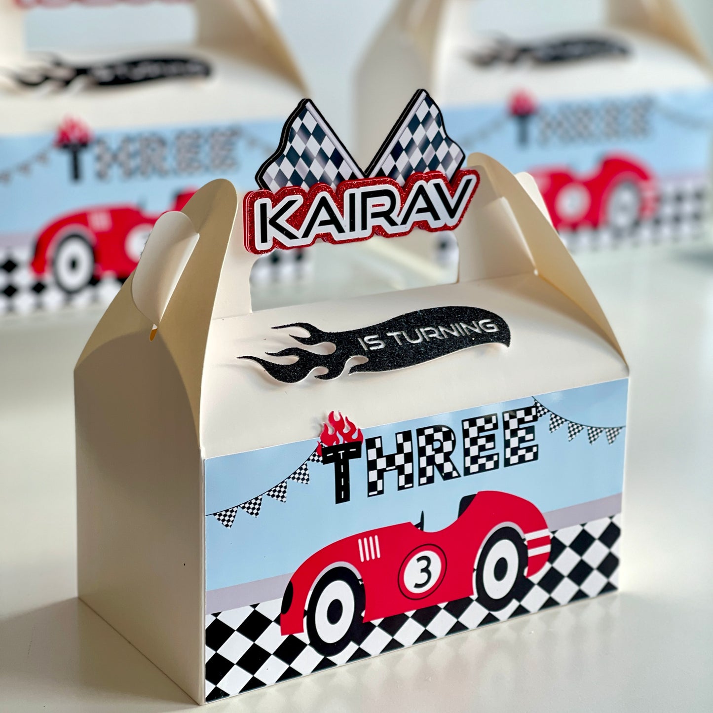 Car 2D Box blue and red
