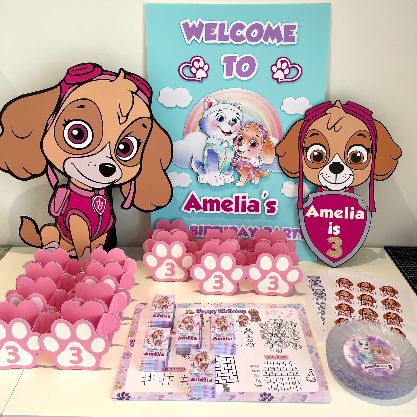 PAW Patrol 3D Welcome board