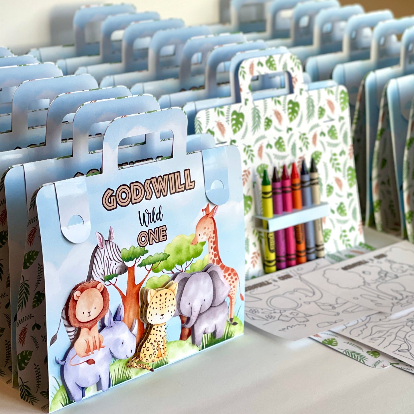 Safari Animals colouring suitcase