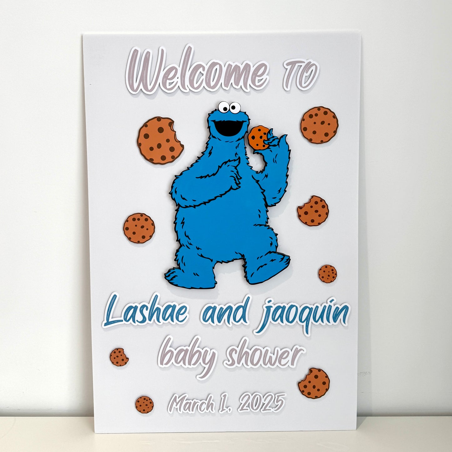 Cookie Monster 3D Welcome board
