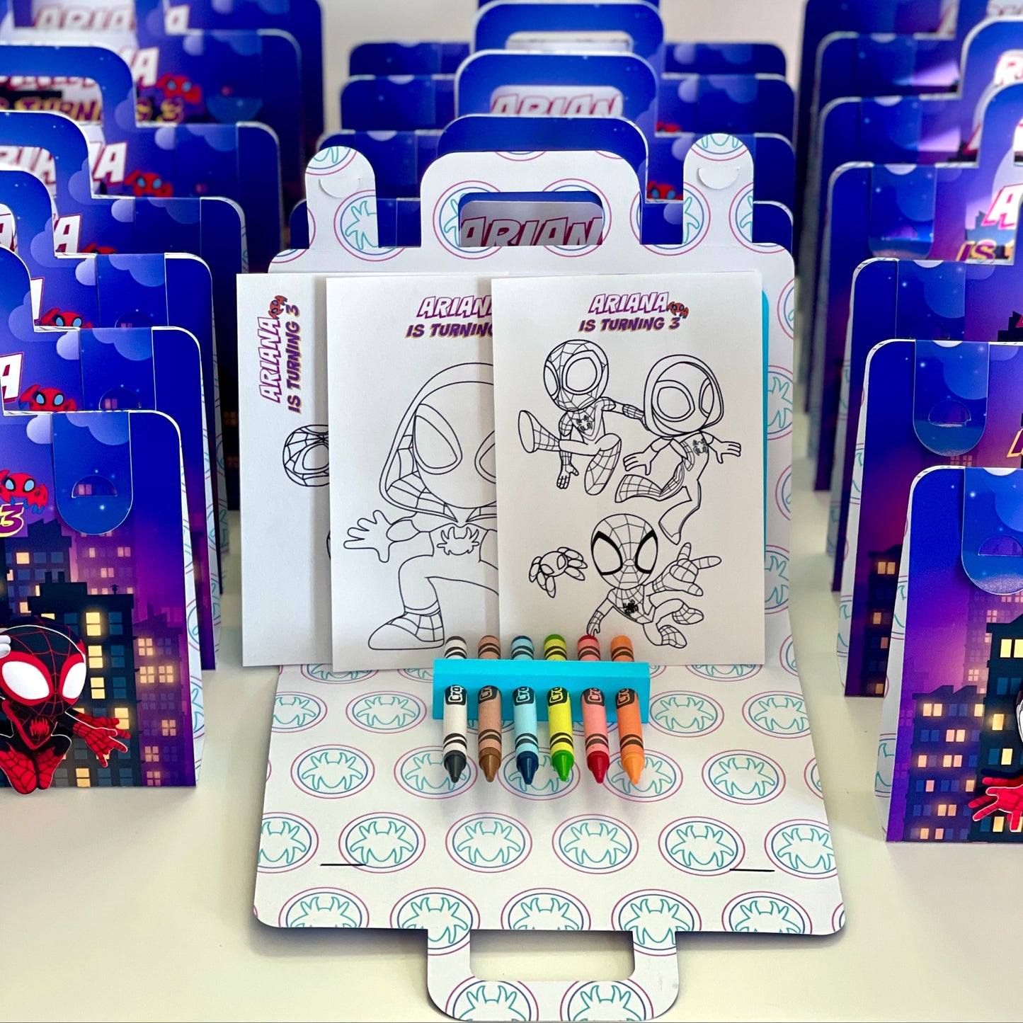 Spidey colouring suitcase