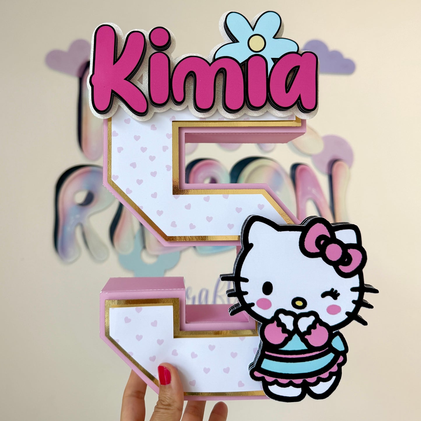 Hello Kitty 3D letter/Number