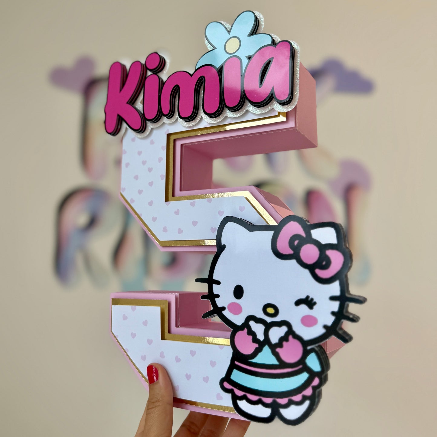 Hello Kitty 3D letter/Number