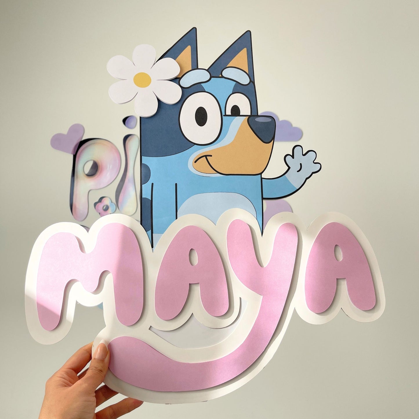Bluey Name Sign Handmade Cutout