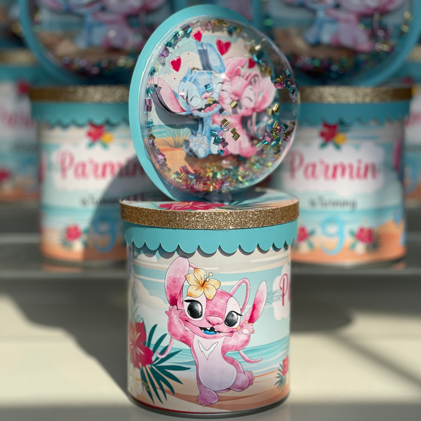 Stitch Standing Dome Pringles Shaker