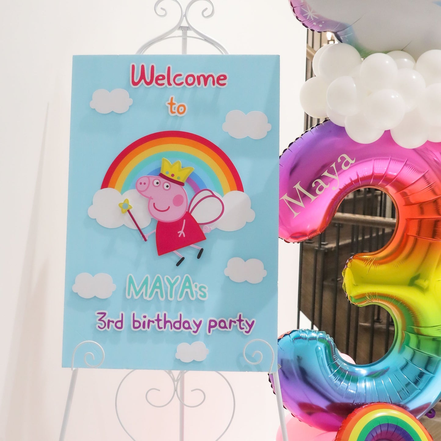 Peppa Pig 3D Welcome board