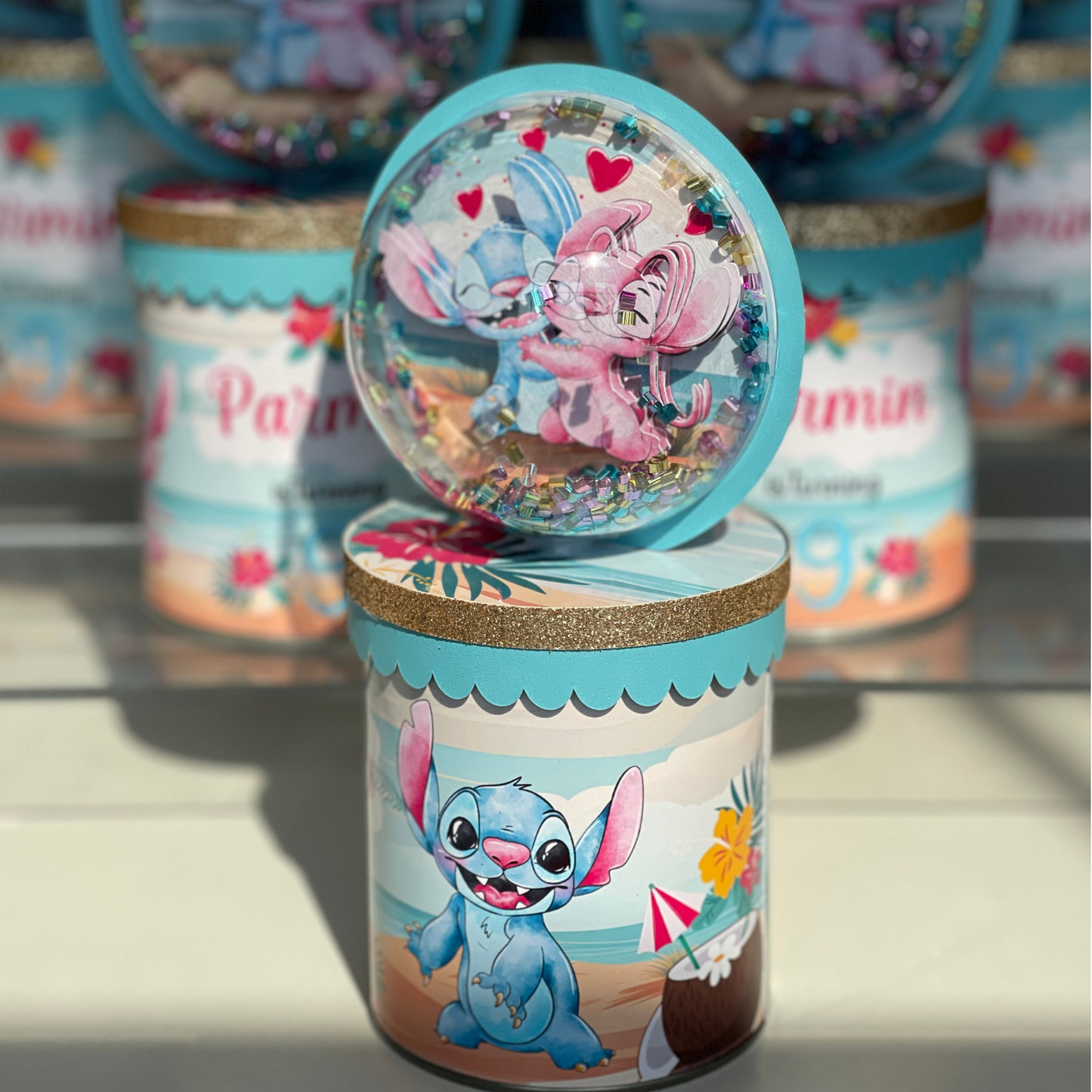 Stitch Standing Dome Pringles Shaker