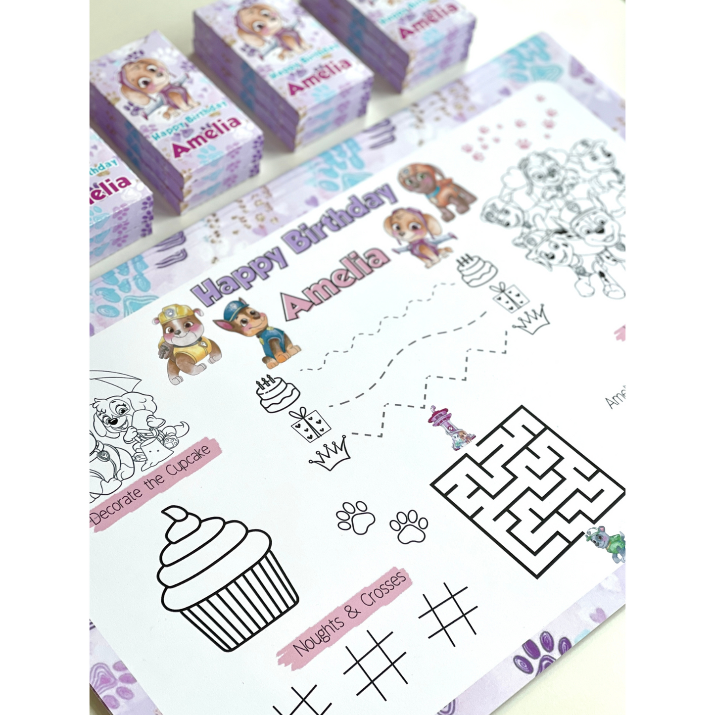 PAW Patrol Activity Placemat and Crayon Box
