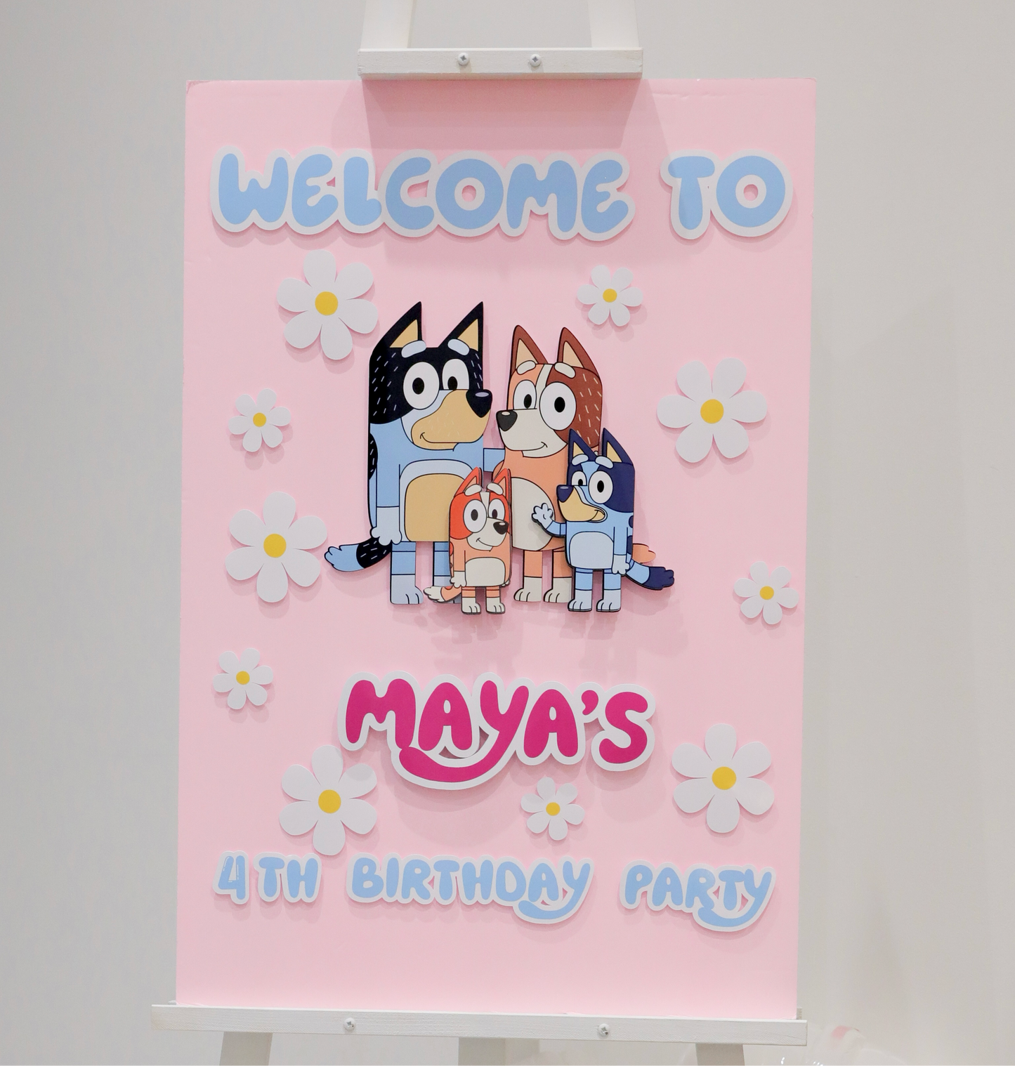 Bluey 3D Welcome board