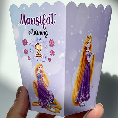 Rapunzel popcorn Box