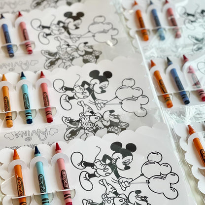 Mickey & Minnie Mouse Colouring Page