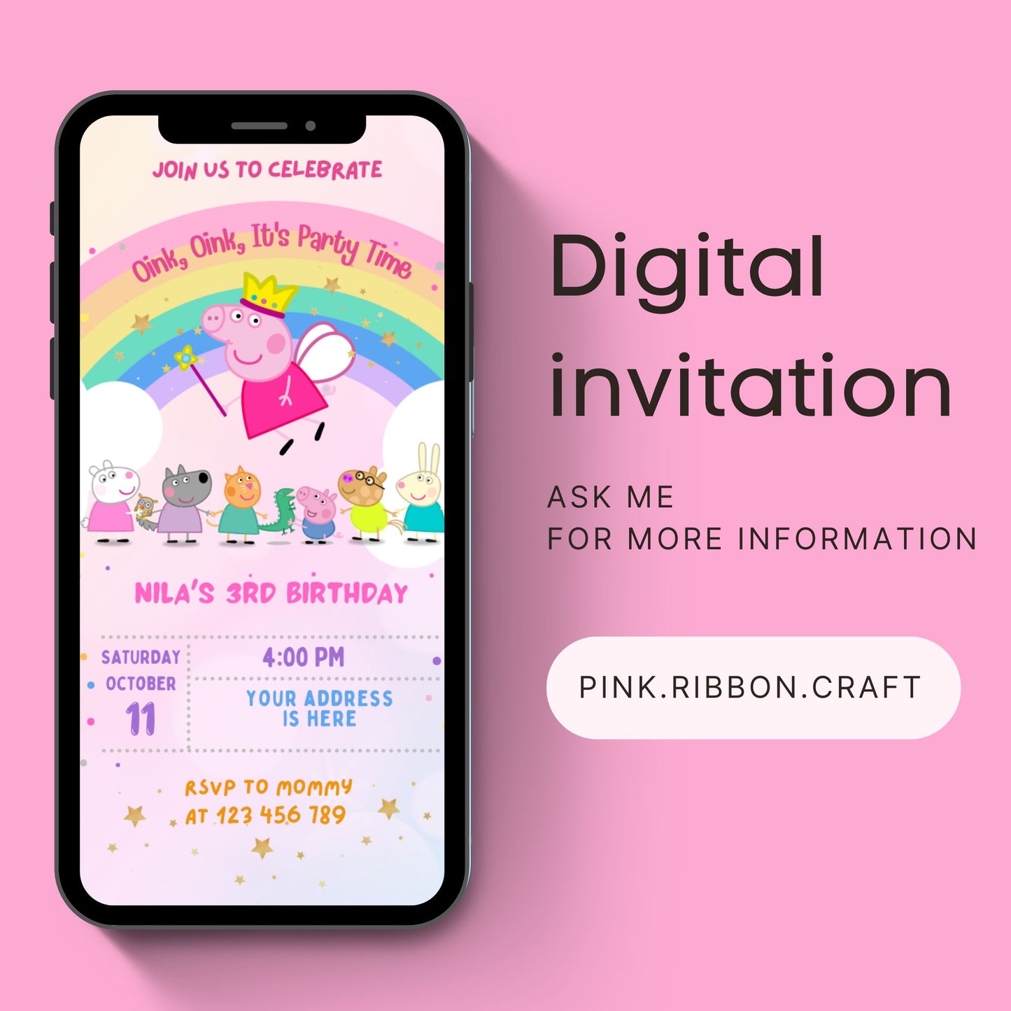Peppa Pig Digital Invitation