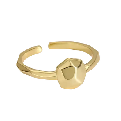 18k gold plated silver ring