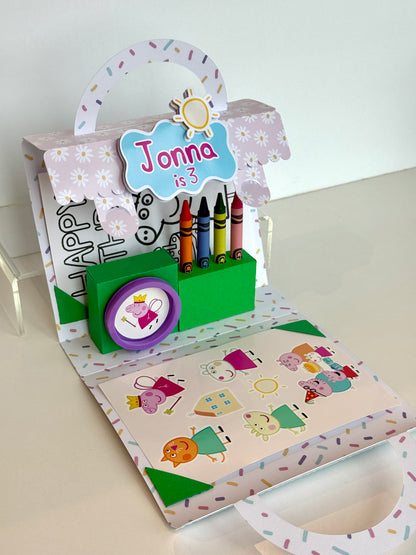 coloring suitcase box - Peppa Pig