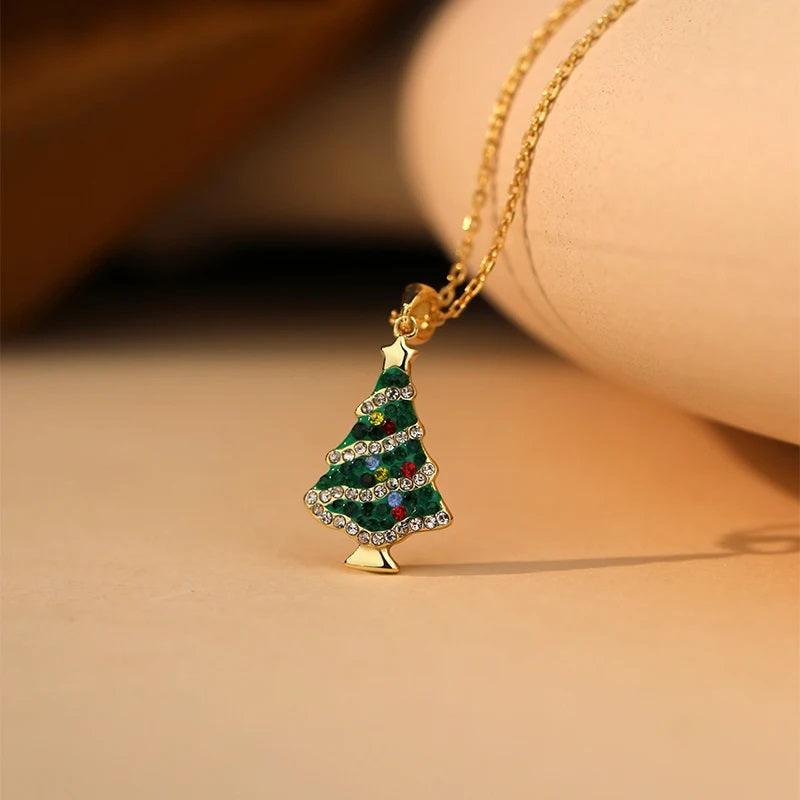 Christmas Tree Pendant Necklace