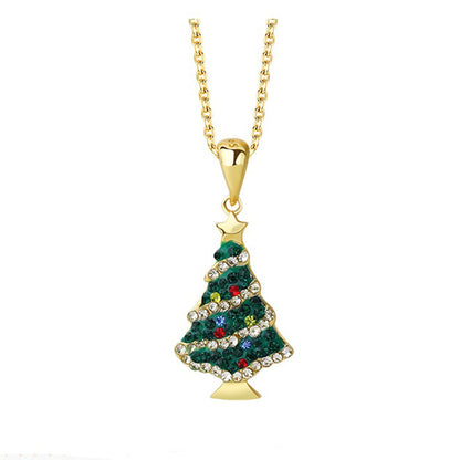 Christmas Tree Pendant Necklace