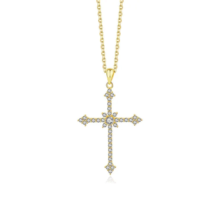 Cathedral Cross Pendant Necklace