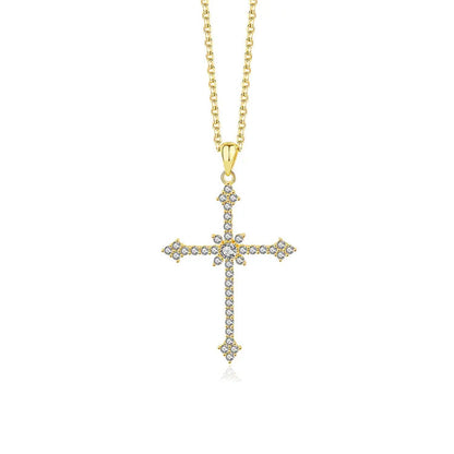 Cathedral Cross Pendant Necklace