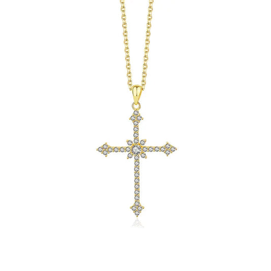 Cathedral Cross Pendant Necklace