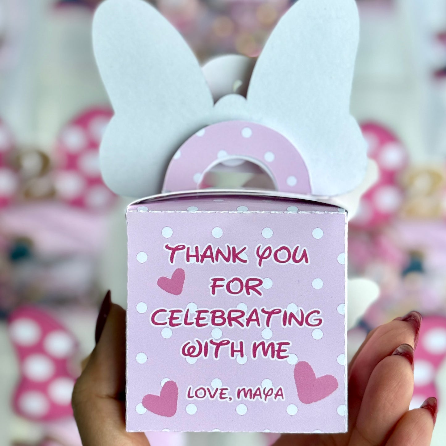 Minnie Mouse Nutella shaker box Pink 3