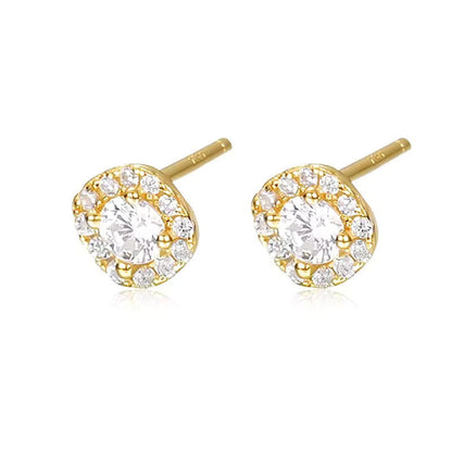 Diamond stud earrings