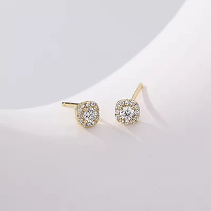 Diamond stud earrings