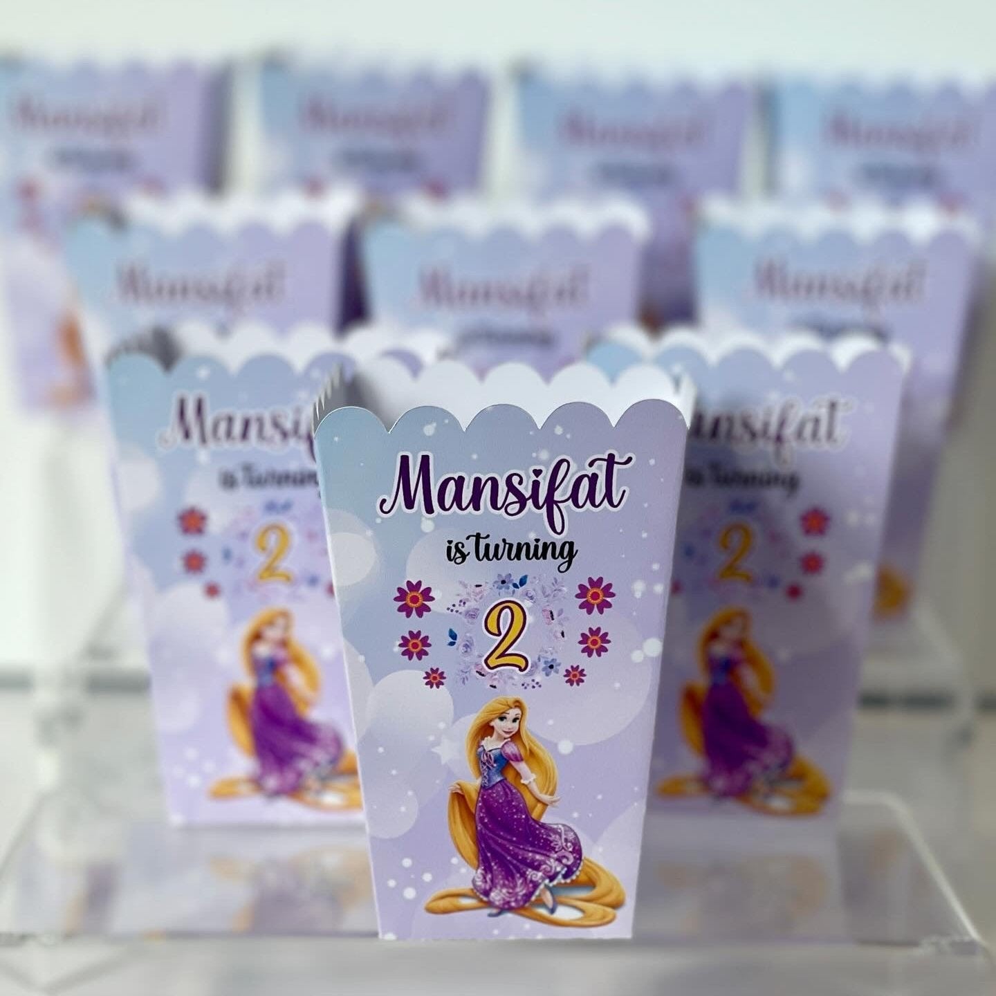 Rapunzel popcorn Box