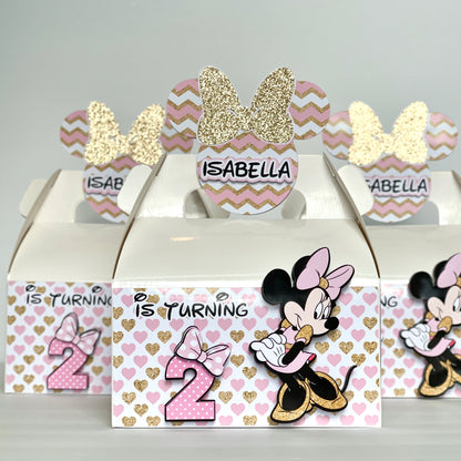 Minnie Mouse 3D Box Pink & Gold