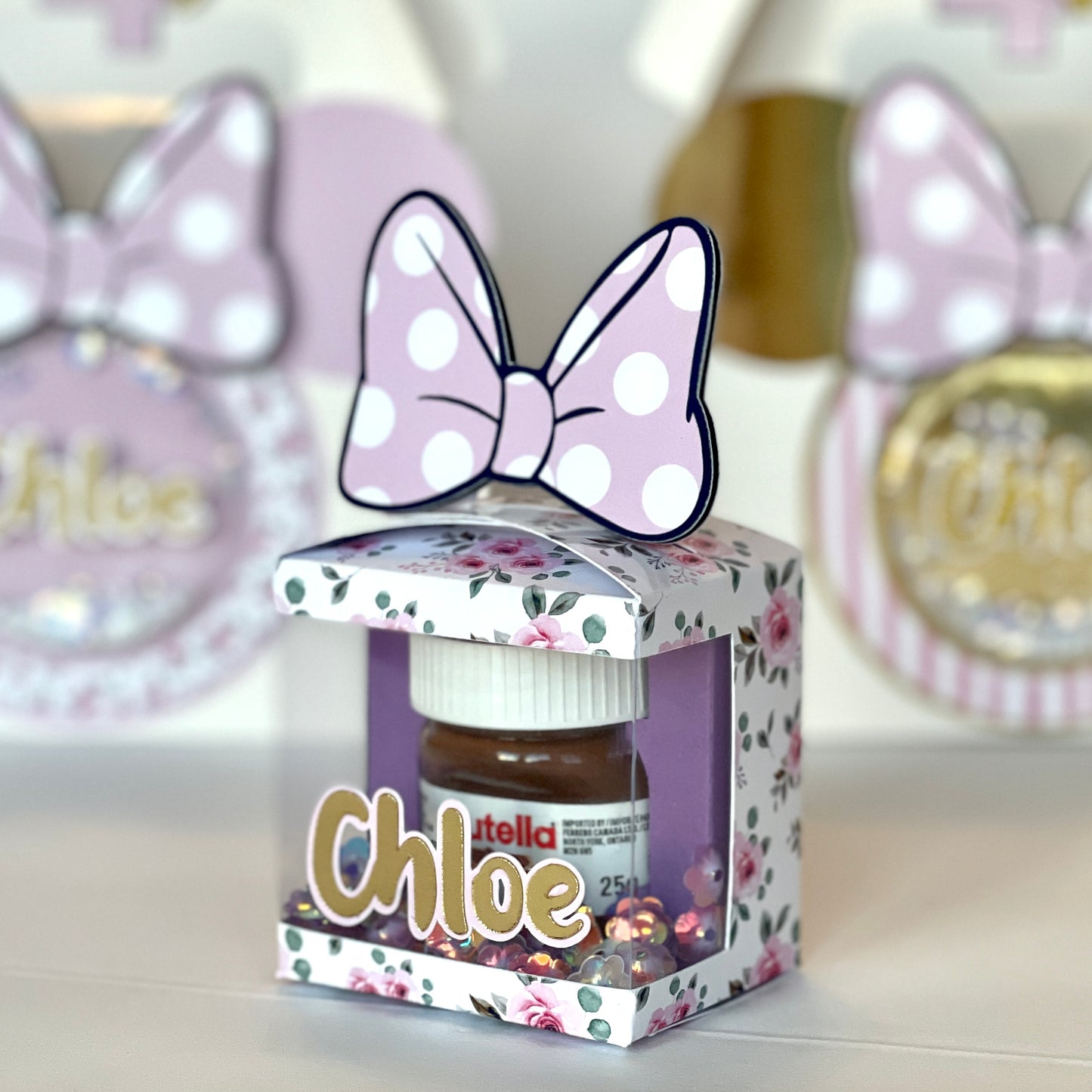 Minnie Mouse Nutella shaker box Pink 4