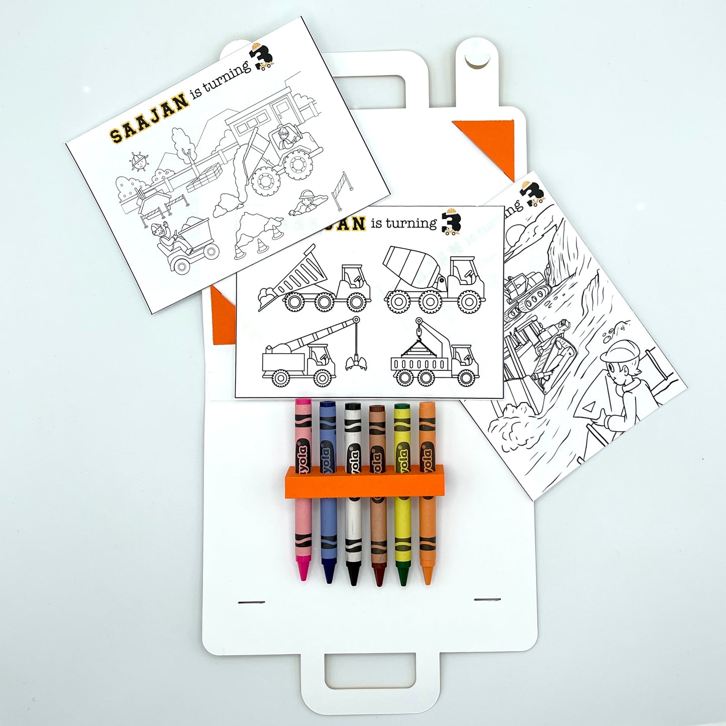 Construction Colouring Suitcase