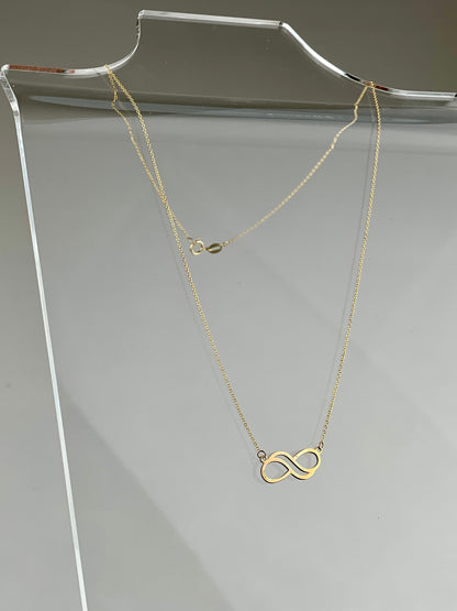 Infinity Necklace (18K Solid Gold)