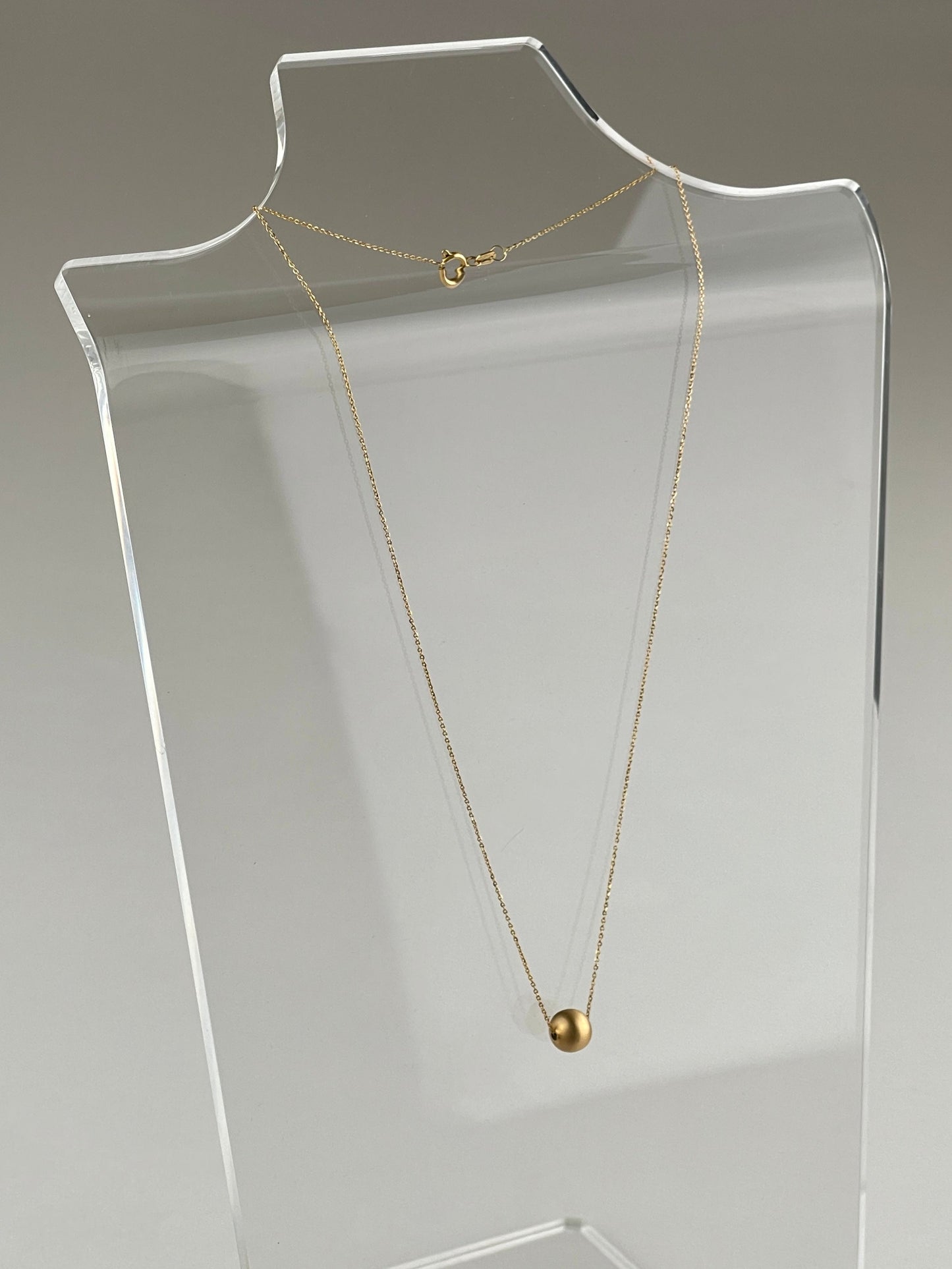 Sphere Necklace (18K Solid Gold)