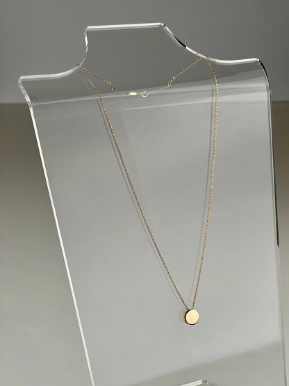 Minimalist Necklace (18K Solid Gold)